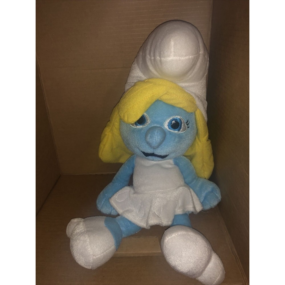 Smurfette Plush 11" The Smurfs Movie  Peyo 2013 Girl Doll Stuffed Soft Toy